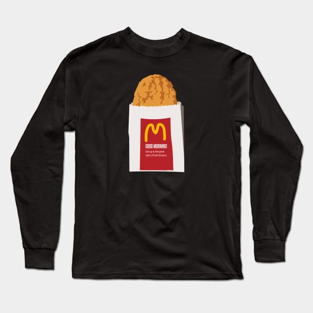 McDonald's Hash Brown Long Sleeve T-Shirt by ShayliKipnis